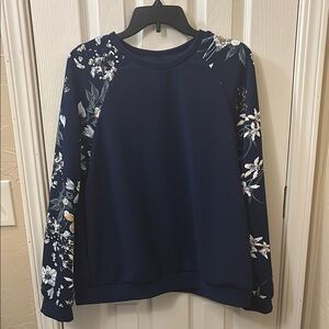 Floral Navy Women's Top